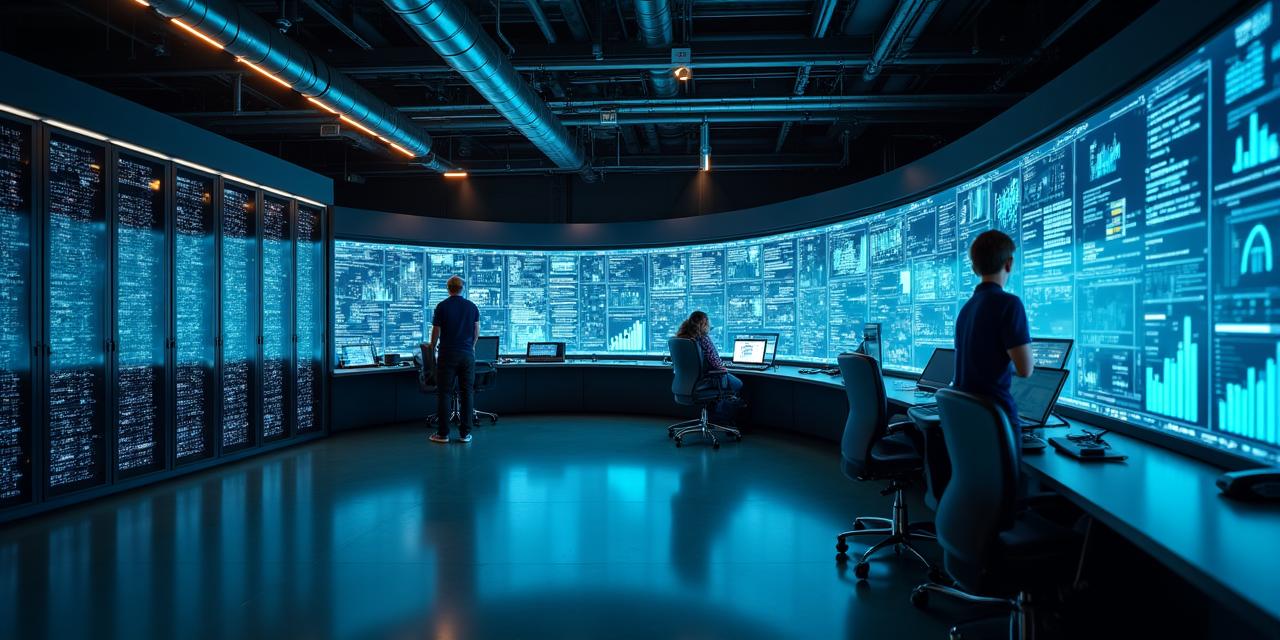 Industrial control center background
